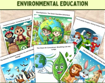 E Books for Kids | Environmental Education, Printable eBooks, Inspiring Storybook Digital Download for Childrens Books | Pre K Learning