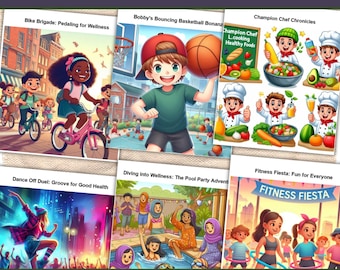 Histoires d'éducation physique pour enfants – Aventures de remise en forme amusantes, sports, mouvement et habitudes saines dans chaque histoire | L'école primaire, maternelle | Préscolaire