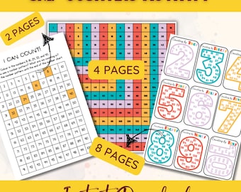 Skip Counting Activity Sheets Fun Printable Math Worksheets for Kids Engaging Pre-K Learning