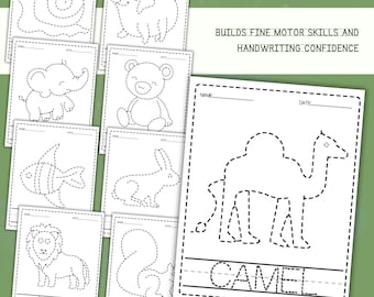 Kindergarten-Verfolgungsaktivitäten für Frühlerner Spaß Handschriftübungszahlen Formen Alphabet