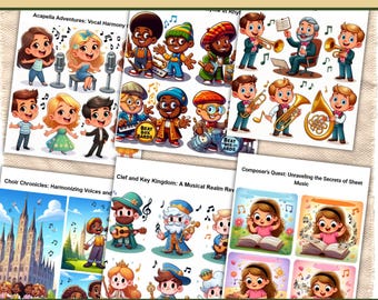 Music Storybook for Kids: Musical Adventures (PDF Pattern)