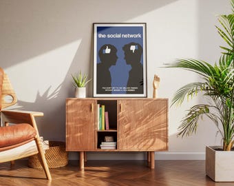 Póster de la película La Red Social – Impresión cinematográfica moderna