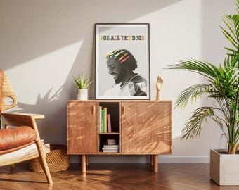 Póster del álbum "For All The Dogs" de Drake – Decoración musical