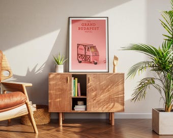 Póster del Gran Hotel Budapest – Impresión artística cinematográfica de Wes Anderson