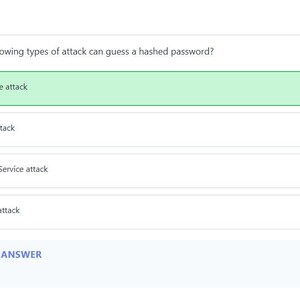 Question 4 - correct answer highlighted