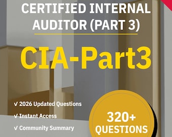 CIA-Part3 公認内部監査人（パート3）IIA | 模擬試験 2026