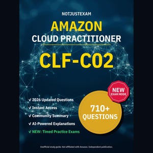 CLF-C02 Übungstest 2026 – AWS Cloud Practitioner: Über 710 Fragen mit Erklärungen