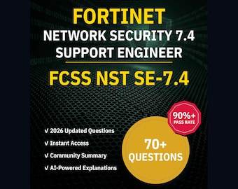 Fortinet Network Security 7.4 Support Engineer FCSS Nst Se-7.4 Practice Questions