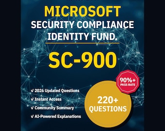 Microsoft Security Compliance Identity Fund. SC-900 Övningsfrågor: 220+ AI-förklaringar, svar från communityn.