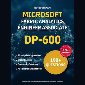 Microsoft Fabric Analytics Engineer Associate DP-600 Practice Questions: 190+ AI Explanations, Community Answers