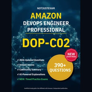 Amazon DevOps Engineer Professional DOP-C02 Practice Questions: 390+ AI Explanations, Community Answers (Instant Download)