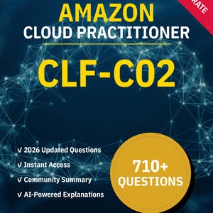 CLF-C02 Cloud Practitioner 710+ interactieve oefenvragen met AI-uitleg | Amazon-studiegids