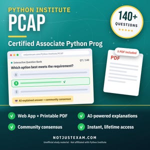 Python Institute zertifizierter Mitarbeiter Python Prog PCAP Übungsfragen: 140+ KI Erklärungen, Community Antworten