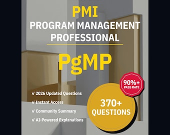 PMI Program Mangement Professional PgMP Übungsfragen: 370+ KI Erklärungen, Community Antworten (Instant Download)