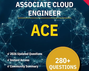 GCP-ACE Associate Cloud Engineer 280+ Interactive Practice Questions with AI Explanations | Google Study Guide