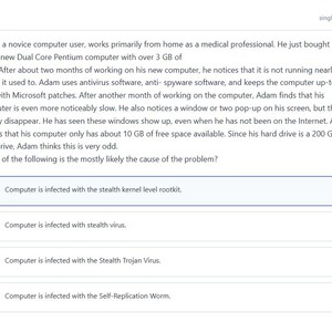 Question 2 - question and answer options