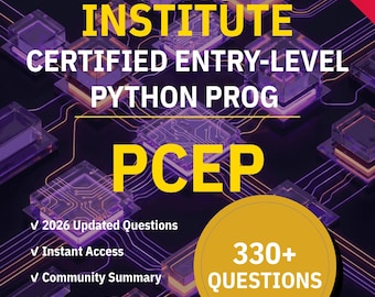 Programador Python certificado de nivel básico (PCEP) - Python Institute / Examen de práctica 2026 / Preparación interactiva por NotJustExam