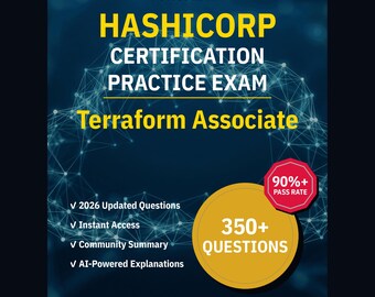 HashiCorp Terraform Associate Practice Questions: 350+ AI Explanations, Community Answers (Instant Download)
