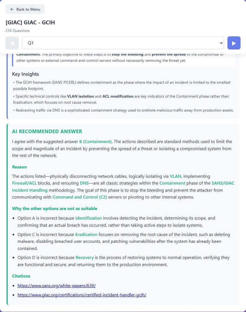 Question 1 - community discussion and AI recommendation