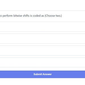 Question 2 - question and answer options