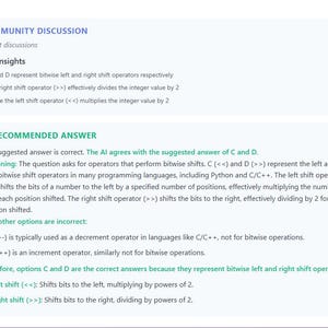 Question 2 - community discussion and AI recommendation