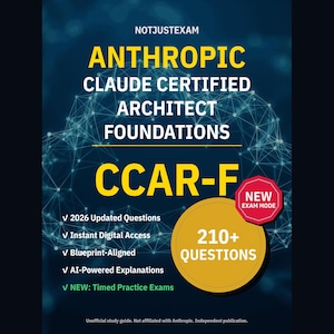 Anthropic Claude - Domande pratiche per l'esame Certified Architect Foundations CCAR-F: oltre 210 spiegazioni basate sull'IA (download immediato)