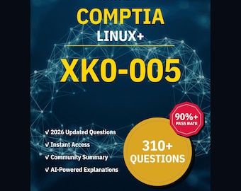 CompTIA Linux+ XK0-005 Övningsfrågor: 310+ AI-förklaringar, community-svar (direktnedladdning)
