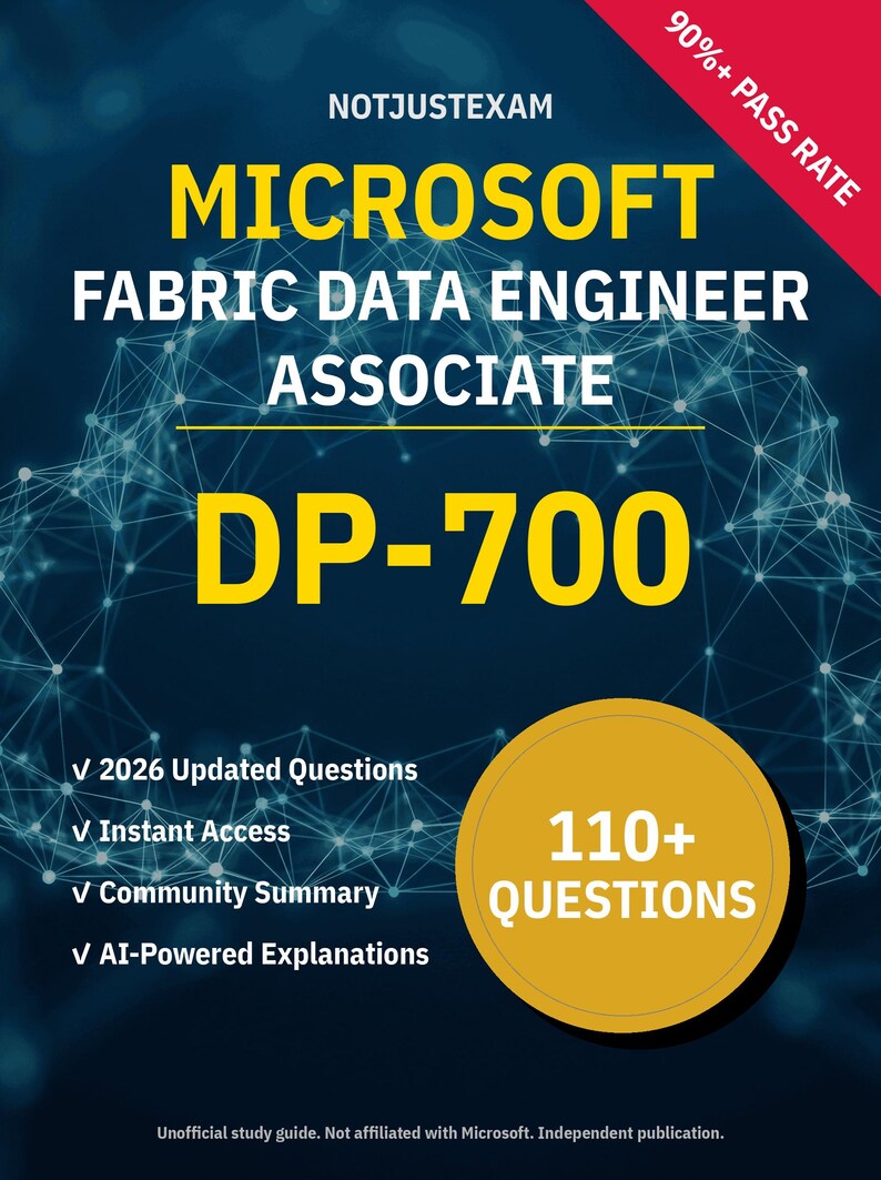 DP-700 Fabric Data Engineer Associate Microsoft | Practice Test 2026 ...