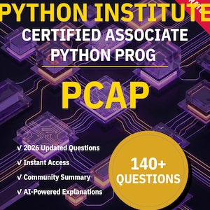 Przygotowanie do egzaminu PCAP Python Institute | Ponad 350 interaktywnych pytań praktycznych