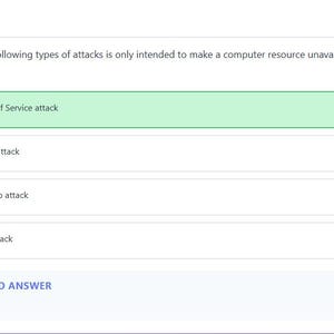 Question 3 - correct answer highlighted