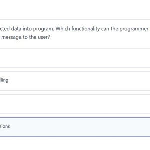 Question 4 - question and answer options