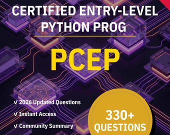 Preparación para el examen PCEP Python Institute / Más de 330 preguntas de práctica interactivas