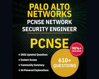 Palo Alto Networks PCNSE Network Security Engineer Practice Questions: 610+ AI Explanations, Community Answers