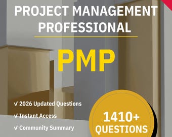 PMI PMP Project Management 1410+ Practice Questions with AI Explanations, Forum-Vetted Answers