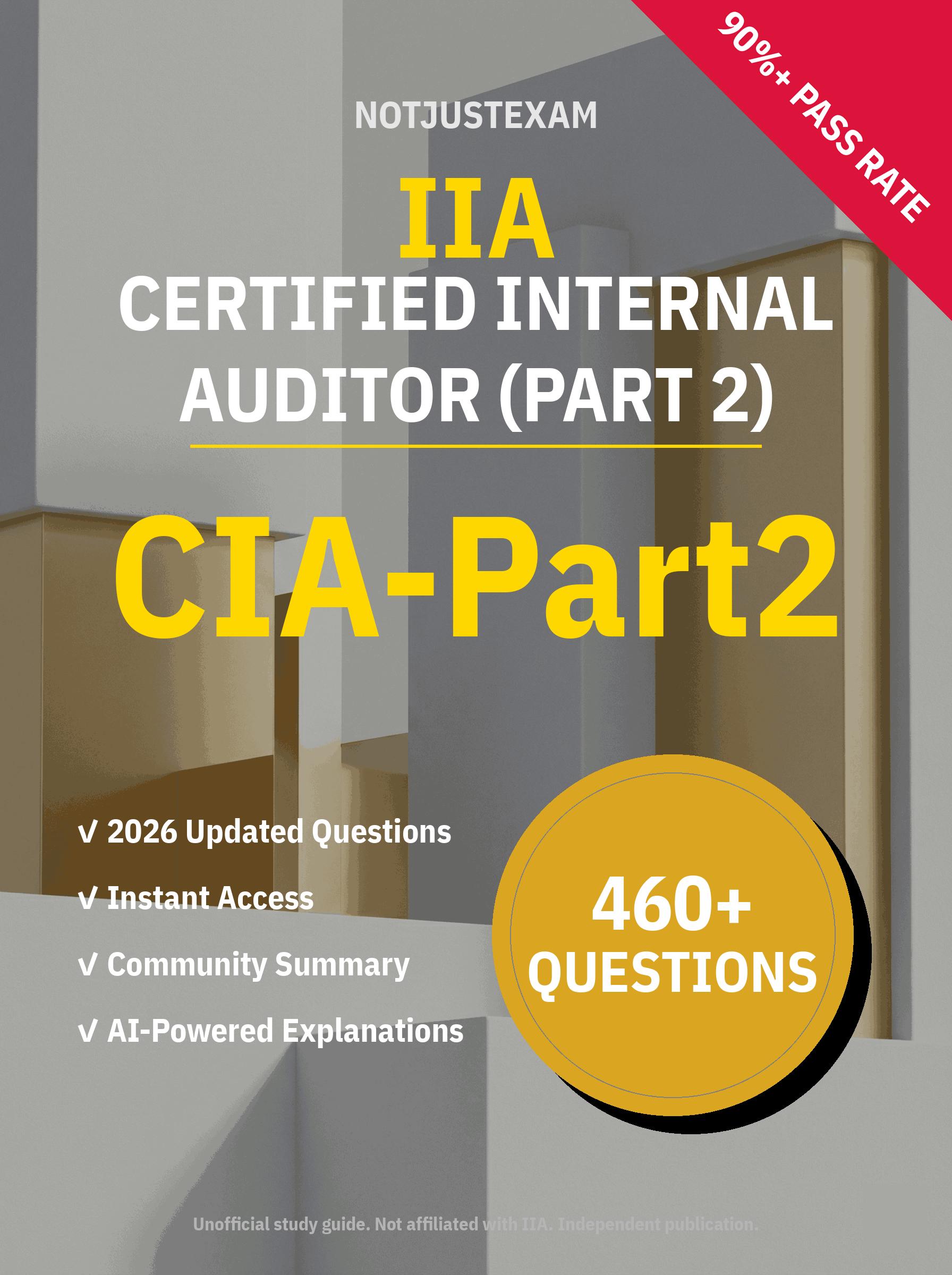 CIA-Part2 公認内部監査人（パート2）IIA | 模擬試験 2026