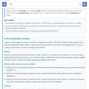 Question 2 - community discussion and AI recommendation