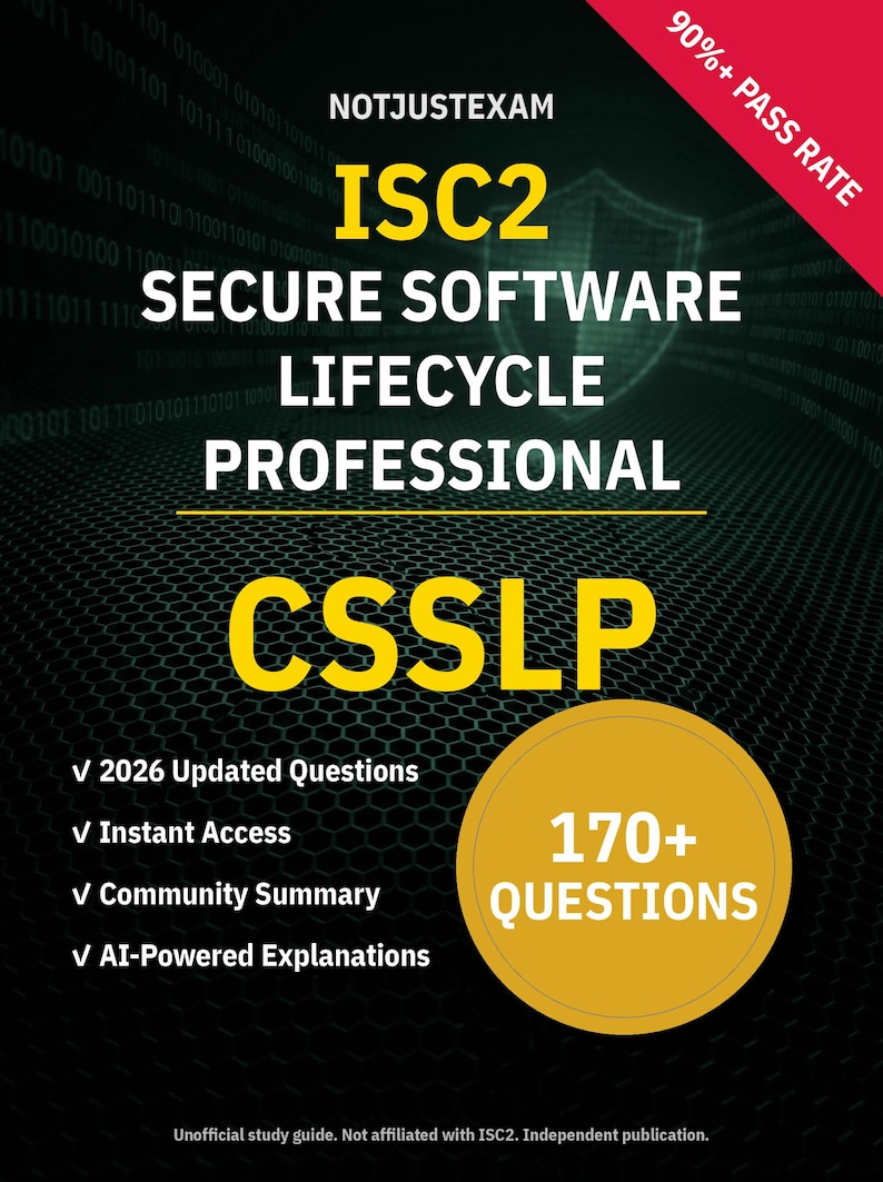 CSSLP Practice Questions: 170+ questions for exam success with full reasoning and citations.
 Cover Page