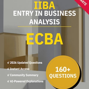 ECBA Practice Questions | IIBA Exam Prep with AI Explanations