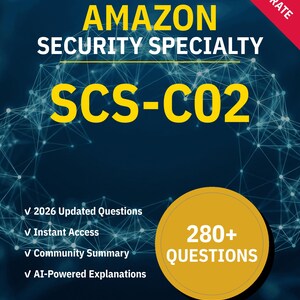 SCS-C02 Security Specialty 280+ interactieve oefenvragen met AI-uitleg | Amazon-studiegids