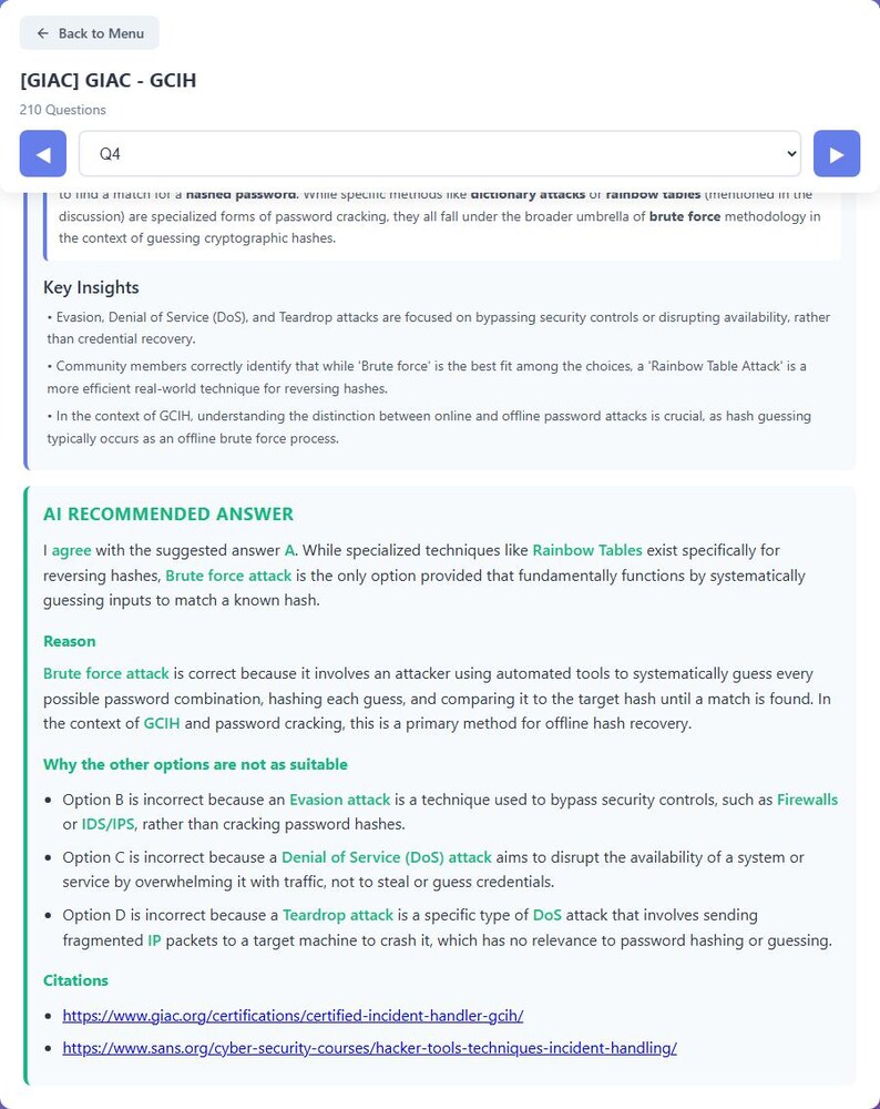 Question 4 - community discussion and AI recommendation