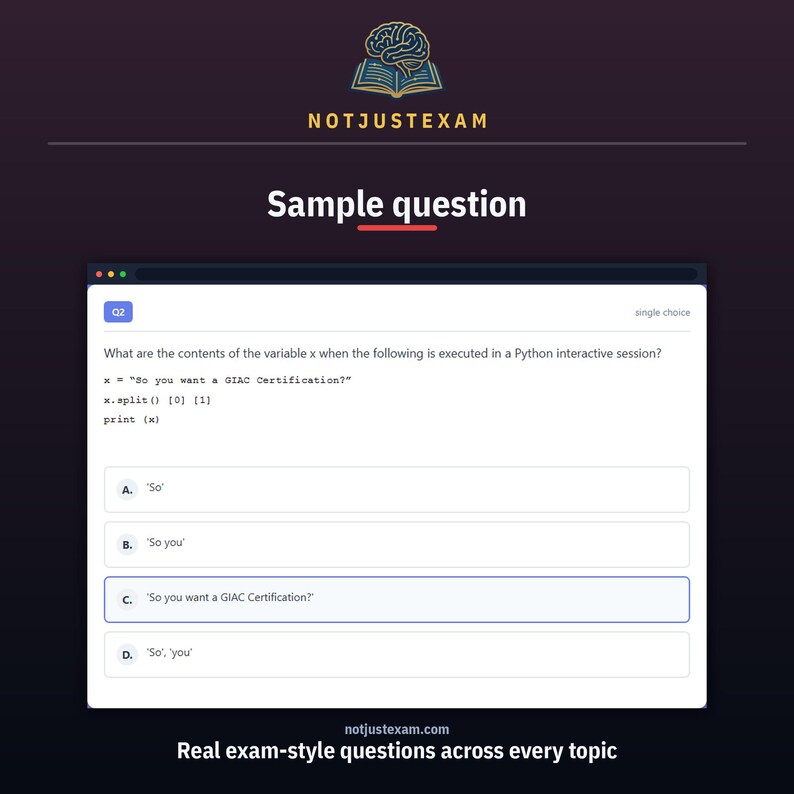 Question 4 - question and answer options