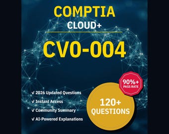 CompTIA Cloud+ CV0-004 Övningsfrågor: 120+ AI-förklaringar, community-svar (direktnedladdning)