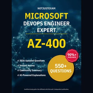 Preguntas de práctica para el examen AZ-400 de Microsoft DevOps Engineer Expert: Más de 550 explicaciones de IA y respuestas de la comunidad (descarga instantánea).