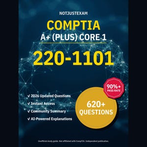 CompTIA A+ (Plus) Core 1 220-1101 Practice Questions: 620+ AI Explanations, Community Answers