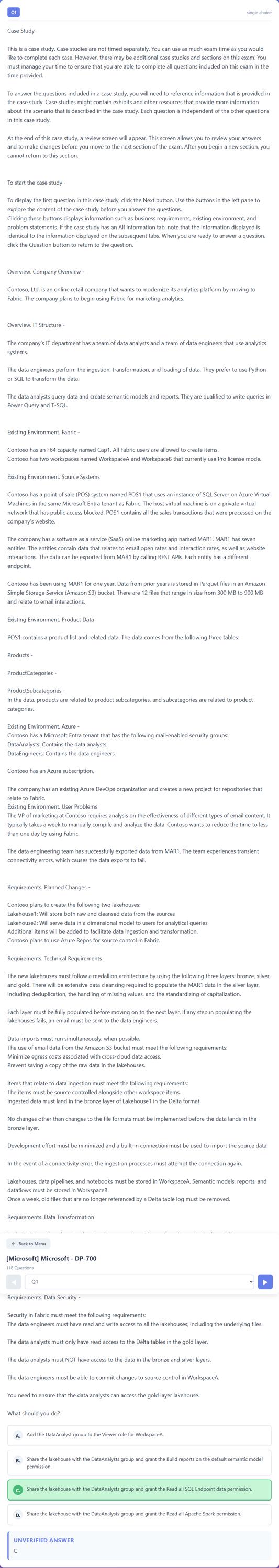 Microsoft Fabric Data Engineer Associate DP-700 Practice Questions: 110 ...