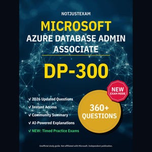 Microsoft Azure Database Admin Associate DP-300 Practice Questions: 360+ AI Explanations, Community Answers