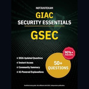 GIAC Security Essentials GSEC Practice Questions: 50+ Answer Explanations, Community Answers (Instant Download)