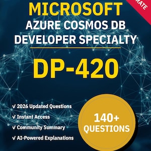 DP-420 oefenvragen | Azure Cosmos DB-specialiteit voor ontwikkelaars
