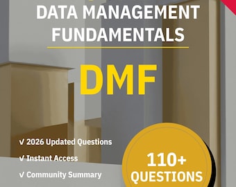 Fundamentos de Gerenciamento de Dados (DMF): Mais de 110 questões práticas interativas com explicações de IA | Guia de Estudos CDMP