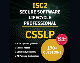 ISC2 Secure Software Lifecycle Professionella CSSLP-övningsfrågor: 170+ svarförklaringar, communitysvar